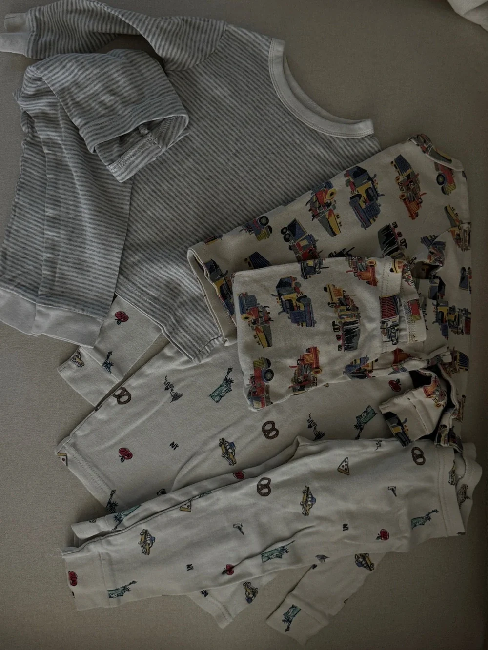 set of 3 - 100% cotton pjs